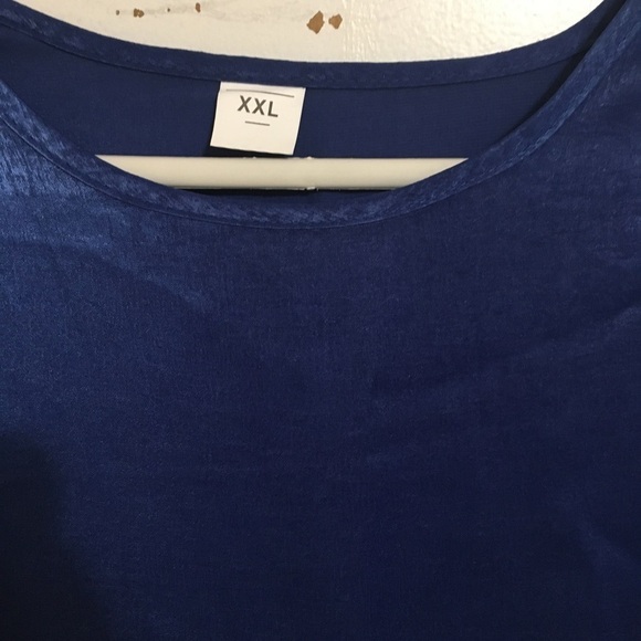 NWT Blue Midi Dress Short Sleeves - Picture 6 of 9